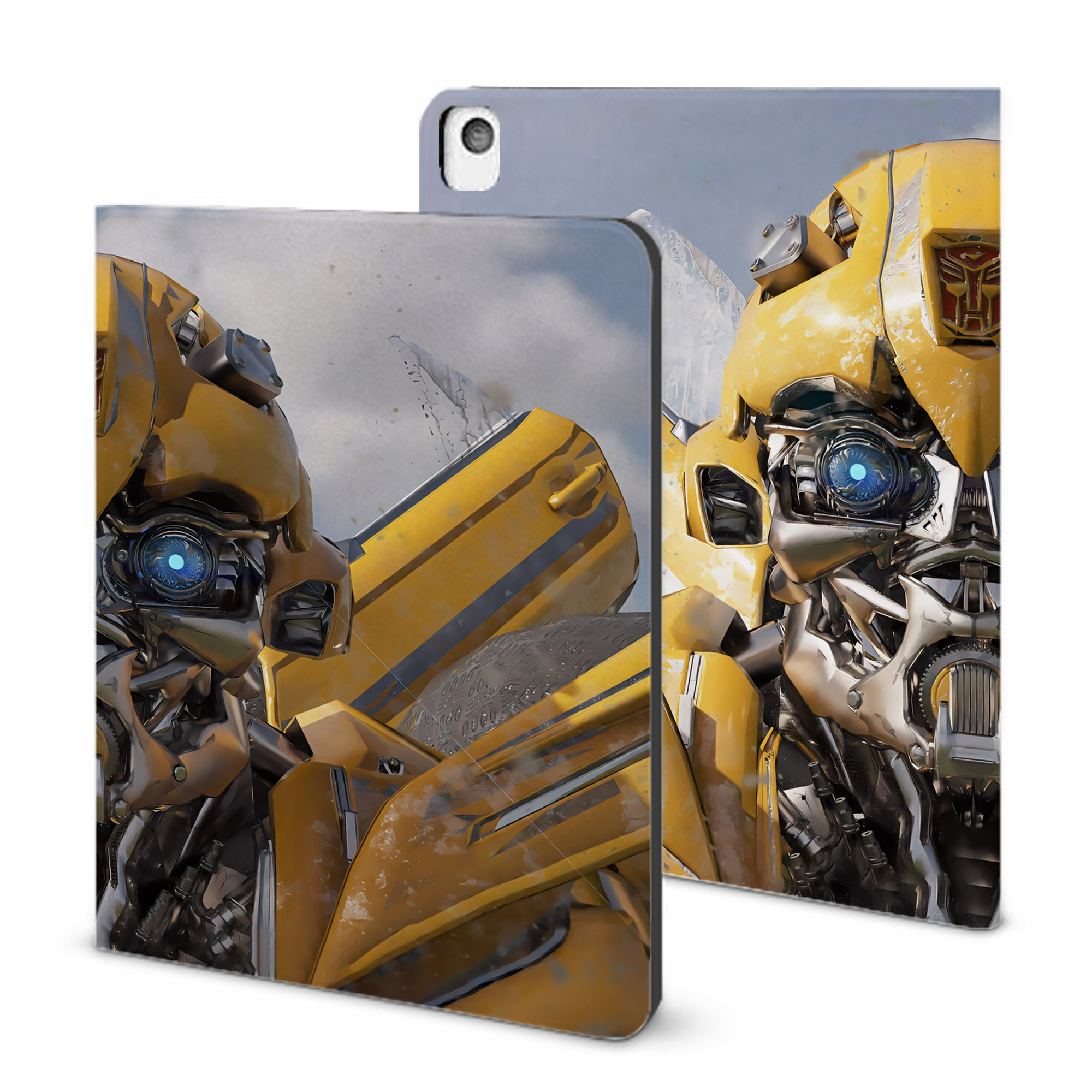 （画像用） Transformers トランスフォーマー IPadケース ペンホルダー付き ブックスタイルデザイン